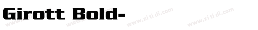 Girott Bold字体转换